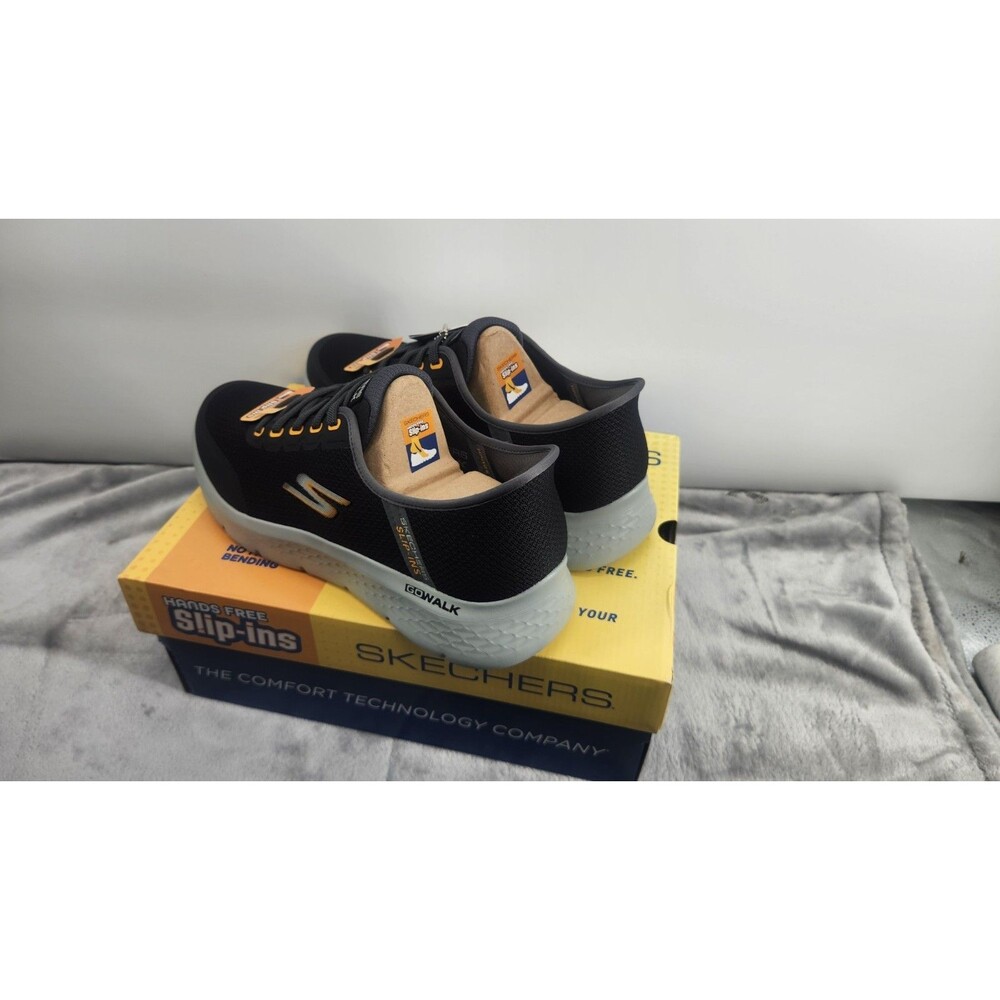 Skechers‎ Men's Size 10 Black Slip-Ins Go Walk Flex Memory Foam Waterproof NWB - Picture 3 of 5